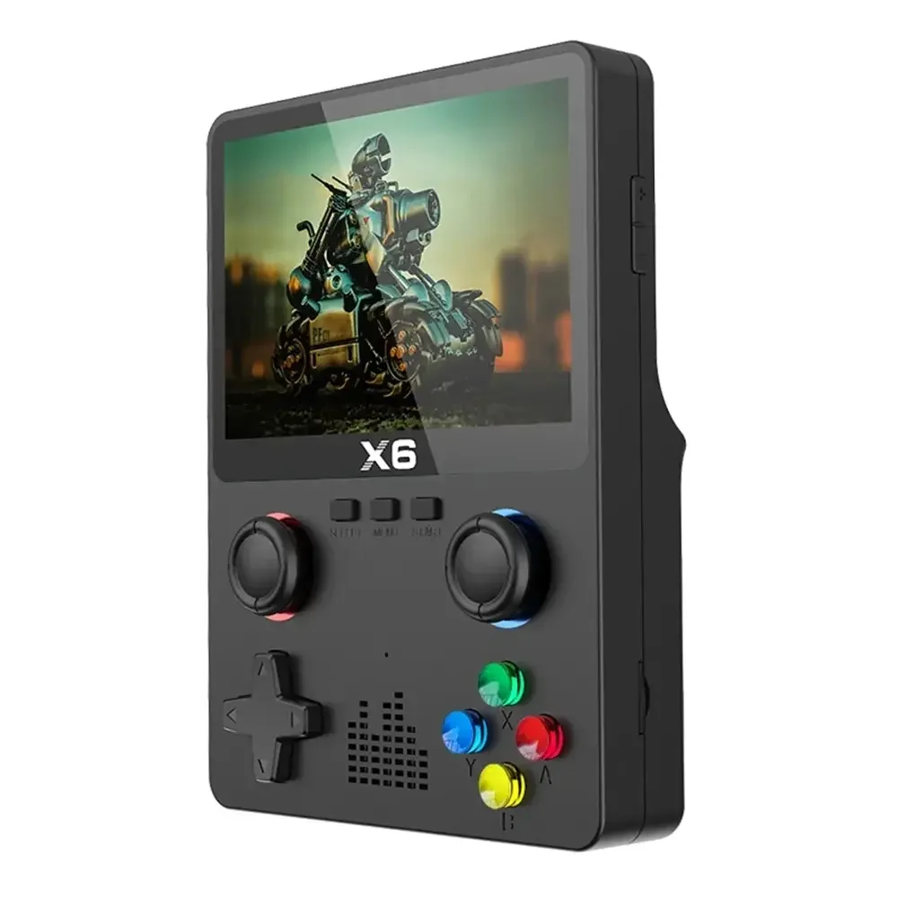 New X6 3.5Inch IPS Screen Handheld Game Player With Dual Joystick 11 Simulators GBA Video Game Console For Kids Gifts