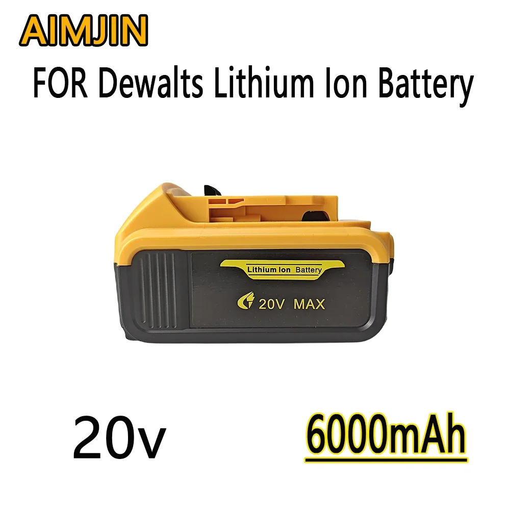 

20V 6Ah Lithium Battery for dewei power Tools DCB184 DCB200 rechargeable electric tool set 20v 6000mah Battery