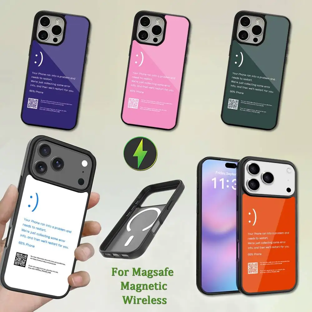 

Show Art Screen Failure Phone Case For iPhone 13,12,11,16,15,17,14,Pro,Max,Plus,Mini,Magsafe,Magnetic Wireless Charging