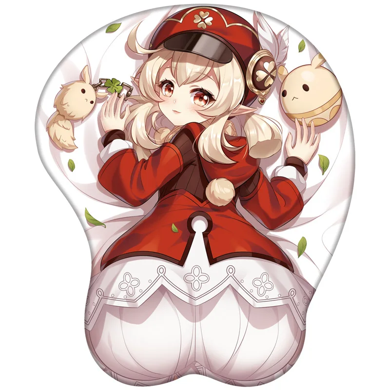 

Klee Mouse Pad Wrist Silicone Wrist Pads Wrist Pads Anime Game Character 3D Silicone Mouse Pad Computer Accessories