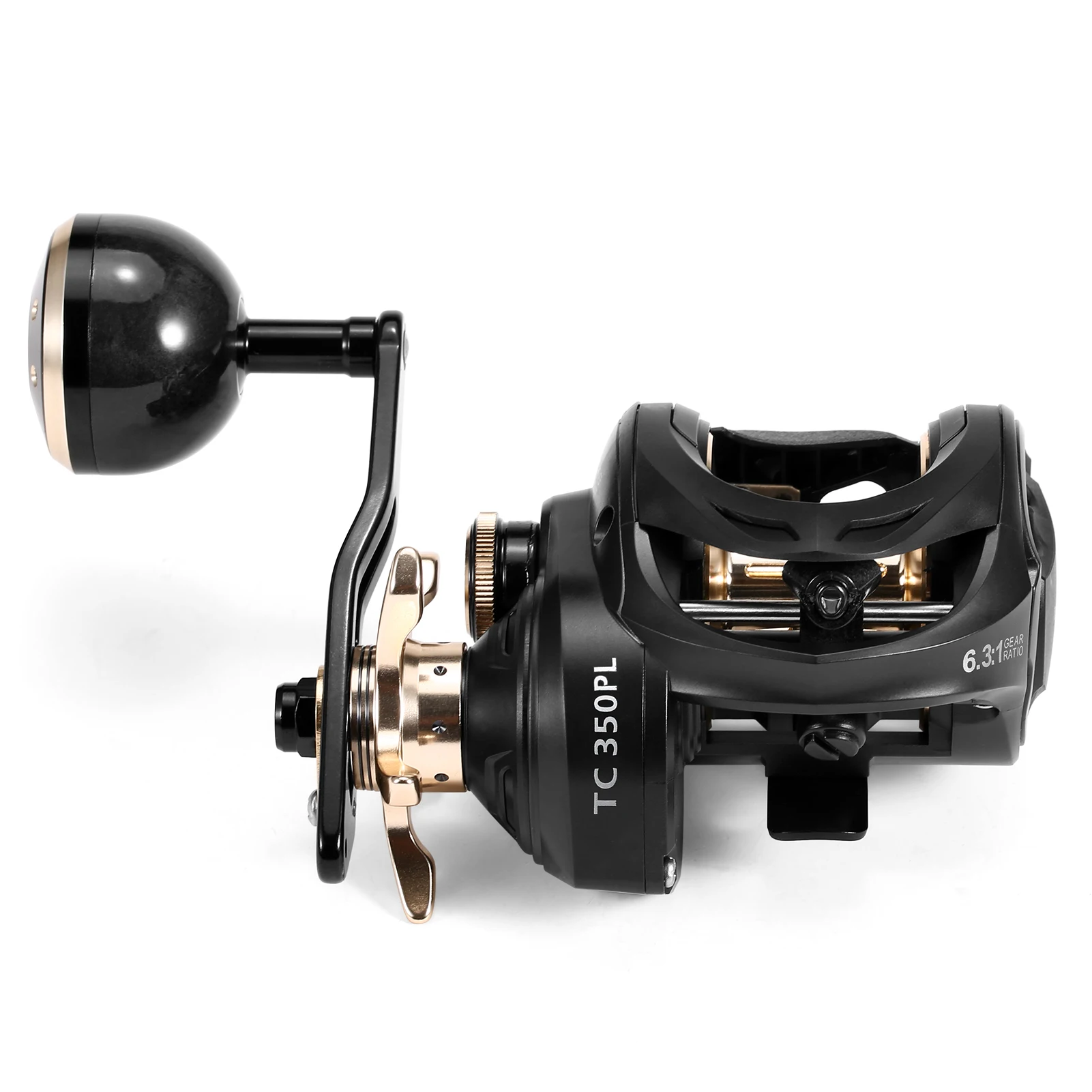 

Carbon Fiber Baitcasting Reel 9+1BB Fishing Reel High Speed 6.3: 1 Gear Ratio Magnetic Brake System Baitcaster Reel Right Hand