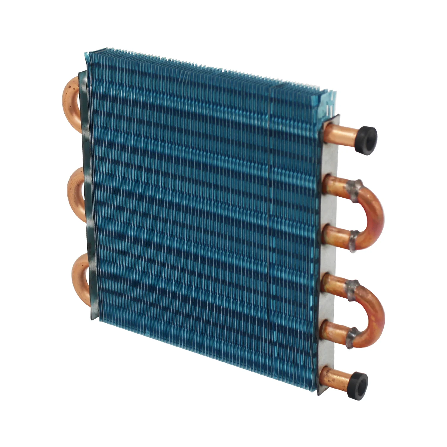 Radiador de condensación en miniatura, tubo de cobre, intercambiador de calor de aleta de aluminio, evaporador refrigerado por aire con aletas, mini accesorios de condensador