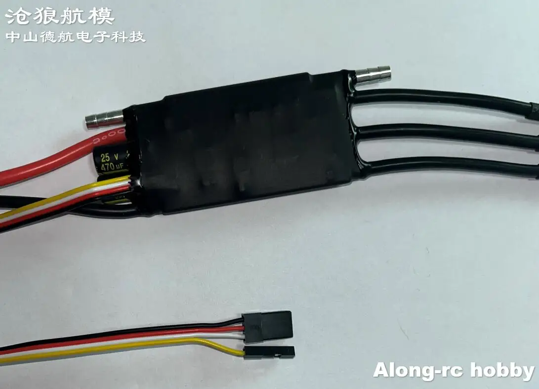 Ztw 40A ฉลาม sbec G2กันน้ำแบบไร้แปรงถ่าน CW/CCw esc สำหรับเรือที่มีระบบระบายความร้อนด้วยน้ำโมเดลเรือ rc โมเดลเรือ waterplane diy