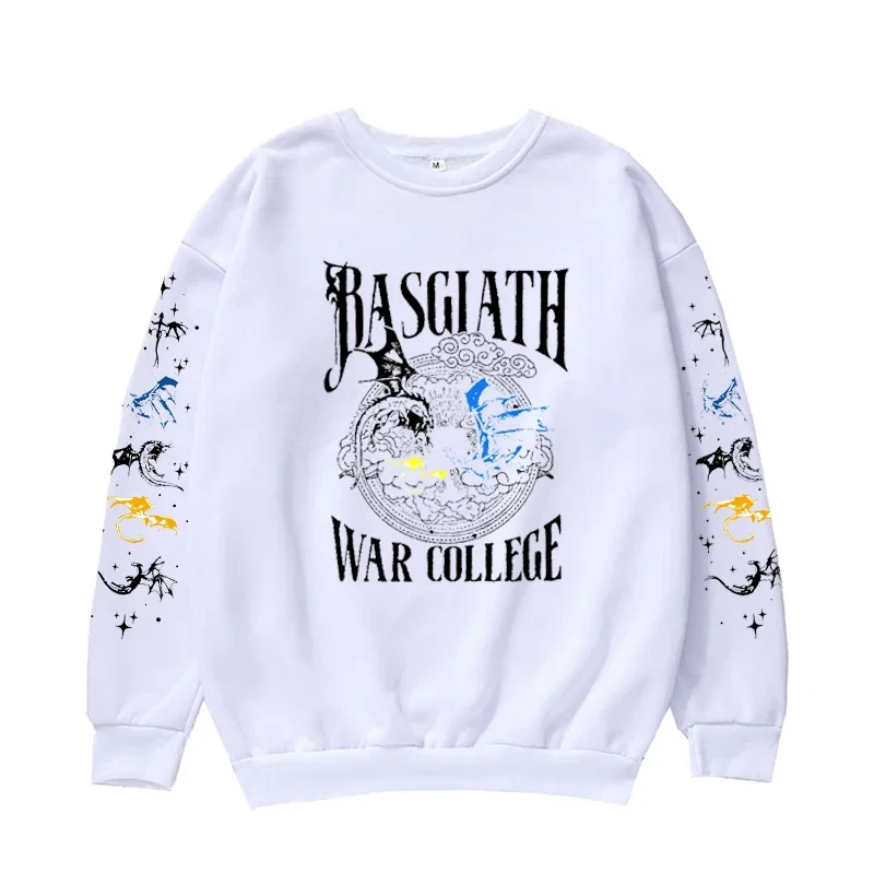 Basgiath War College Sweatshirt the Fourth Winged Dragon Rider Gift for Book Lovers Unisex Merchandise Oversized Pullover Winter