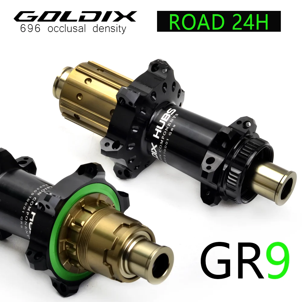 GOLDIX GR9 I9 690 Bicycle Hub 24Hole Straight Pull Spoke HG/XDR Hub Body for Road Bike Gravel Bike Suitable for SHIMANO SRAM