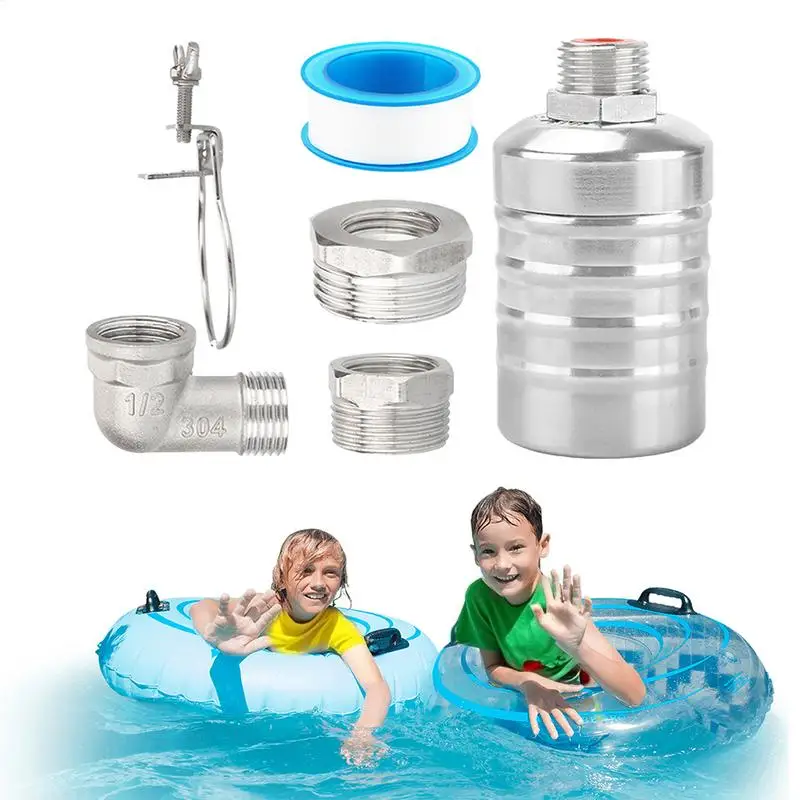 

Поплавковый клапан для воды Поплавковый клапан для контроля воды из нержавеющей стали для жилых помещений Не требуется электричество Автоматический контроллер для пруда