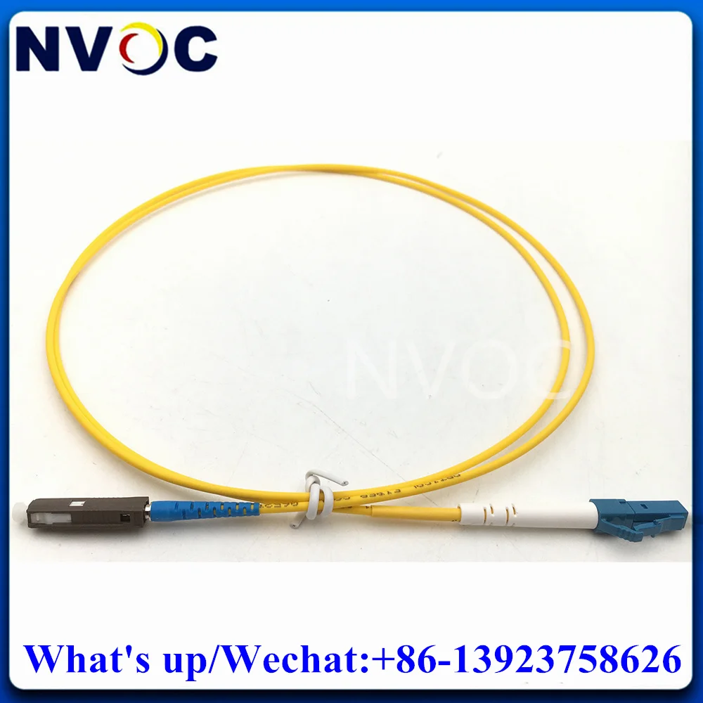 Imagem -06 - Cabo de Remendo da Fibra de 10 Peças Mu-lc 3mts sm sx mu st fc lc Stupc Simples sm 125 Os2 G.652d2.0 mm Revestimento de Lszh 3m Cabo de Fibra Óptica