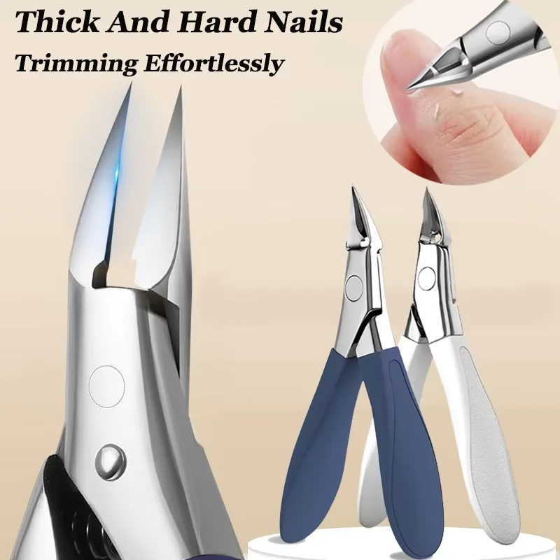 Novas Tesouras de Unha Domésticas Antirrespingo, Cortadores de Unha Grandes e Especiais para Unhas Grossas e Duras, Ferramenta de Pedicure