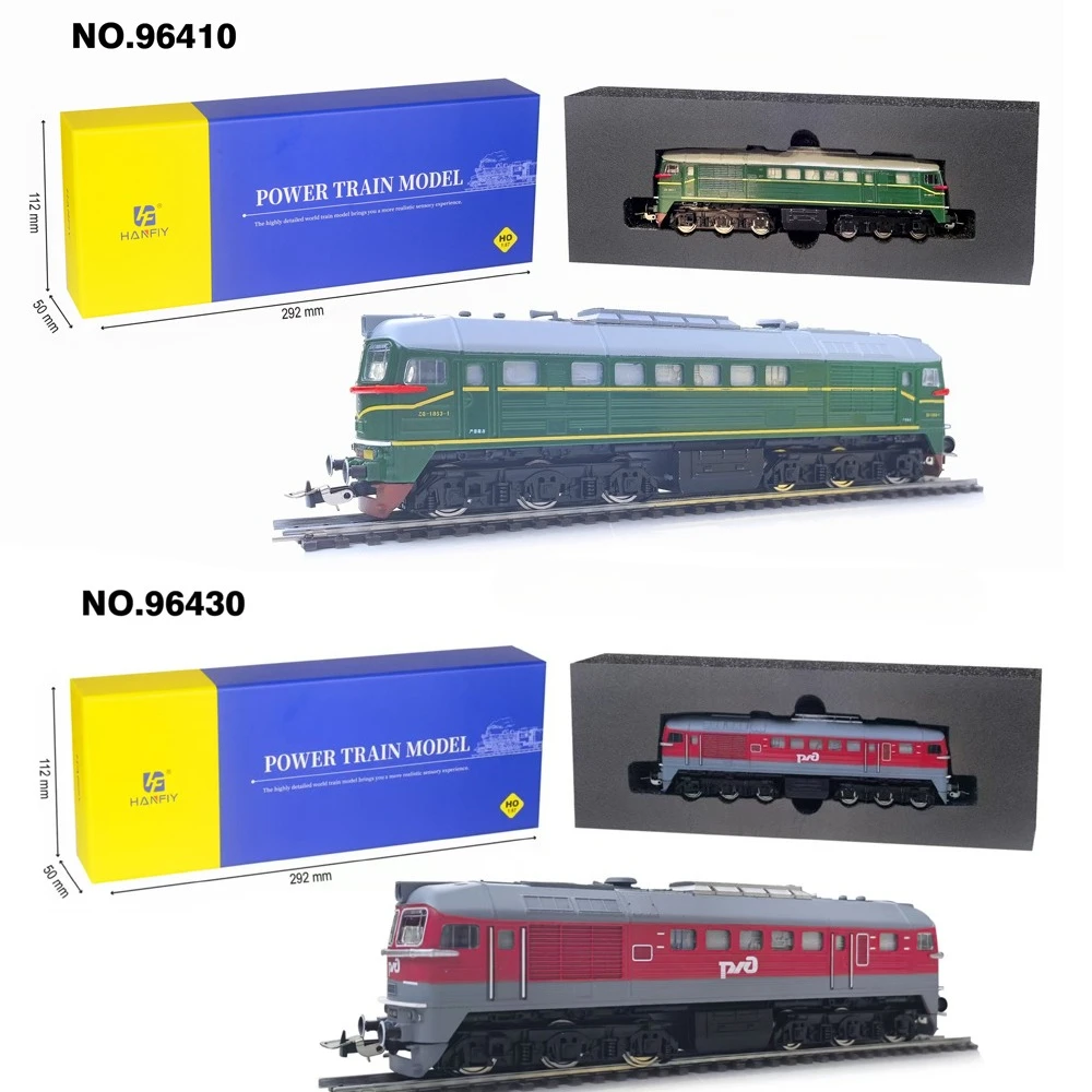 Tren de juguete tipo HO 1/87, modelo de tren con motor diésel M62 con potencia y faro, adornos de escritorio, modelo de tren, juguete para regalo para niño