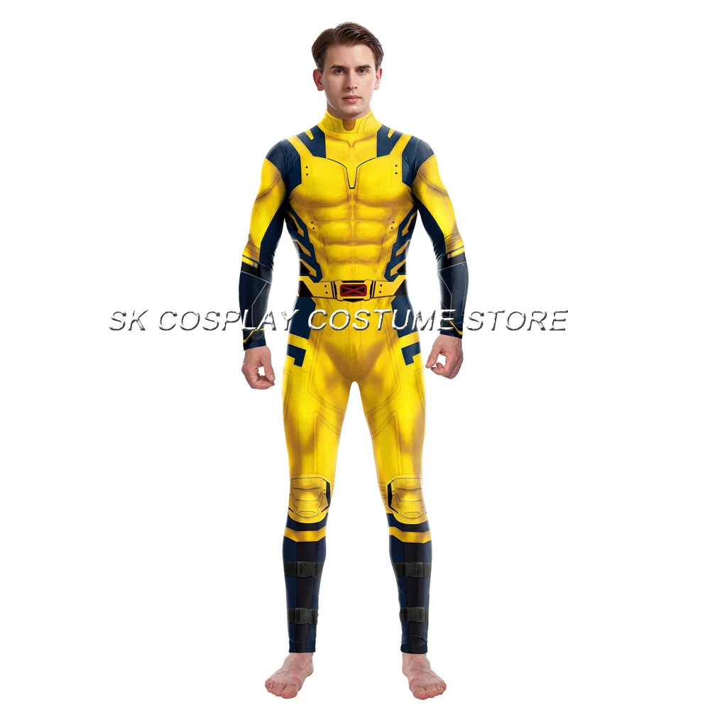 Macacão Super-herói Deadpool Cosplay para homens e mulheres, traje de Halloween, carnaval, festa Zentai, Wolverine, adultos, crianças