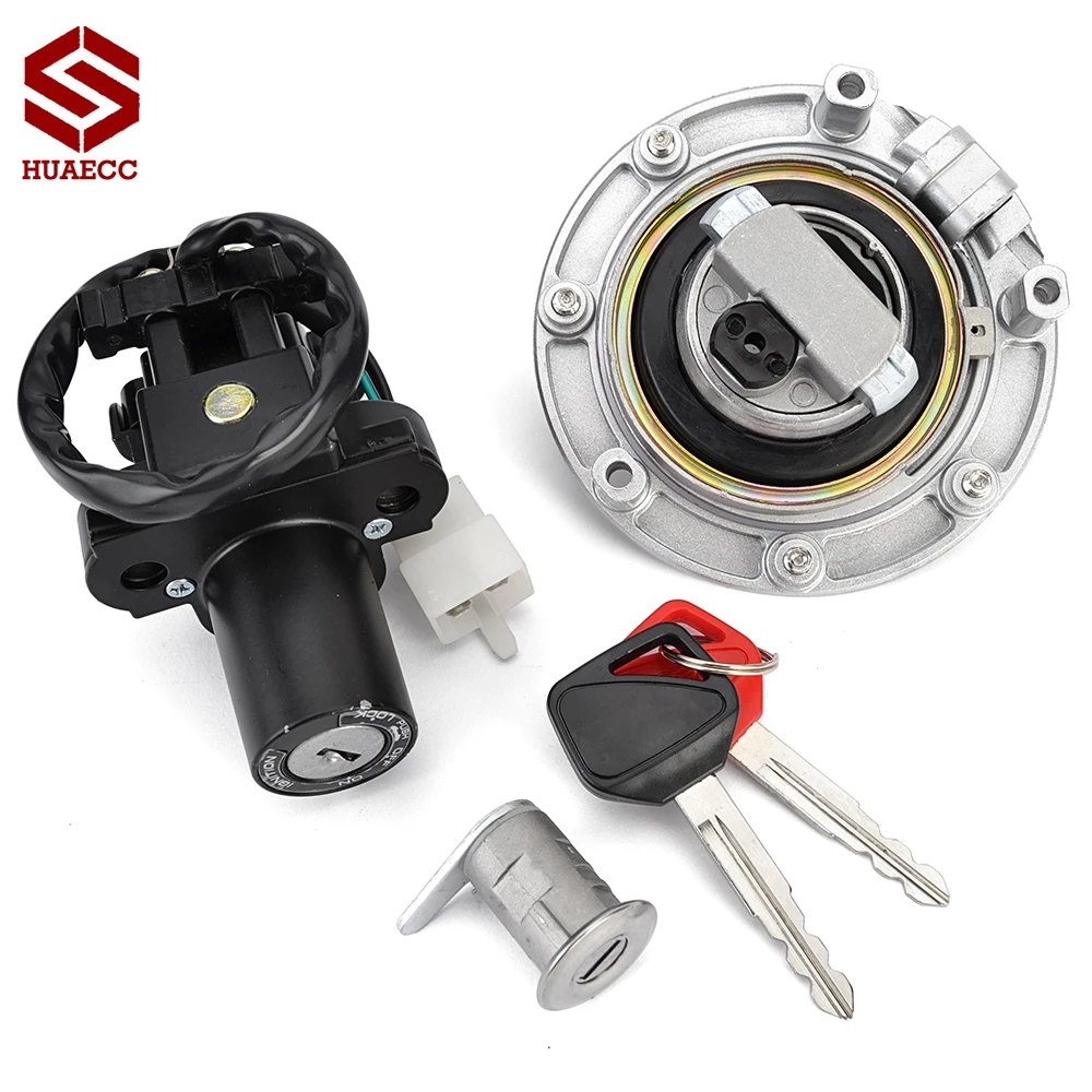 For Honda CB900 CB919 Hornet CBF600 CBF600S CBF500 CBF1000 35010-MCZ-770 Fuel Gas Cap Ignition Switch Seat Lock with Key Kit