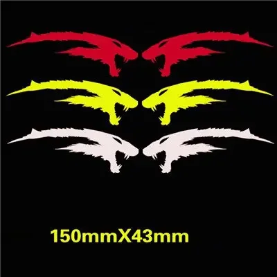 1 pair Shark Sticker Bicycle Decoration  Personality Reflective Balance bike  Modification