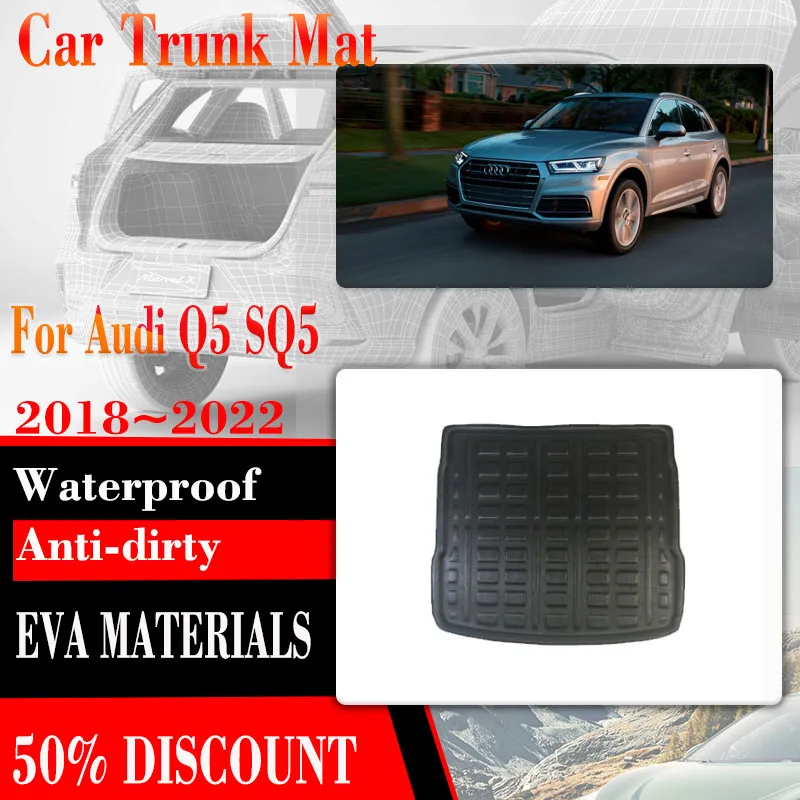 

Car Trunk Storage Pads For Audi Q5 SQ5 FY MK2 2018 2019 2020 2021 2022 Waterproof Trunk Mat Boot Liner Carpet Auto Accessories