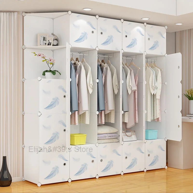 

Storage Clothes Closet Partitions Organizer Bedroom Portable Wardrobe Filing Sideboards Cheap Guarda Roupa Trendy Furniture