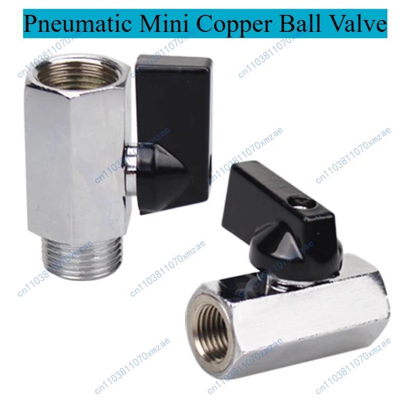 

3 шт. пневматический мини-медный шаровой клапан с внутренними и внешними зубьями, клапан выпуска воздуха