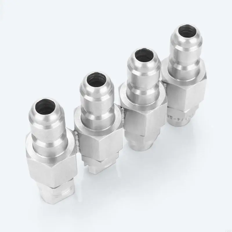 4 in 1 High Pressure Washer Nozzle Adjustable Sprayer Angled Stainless Steel