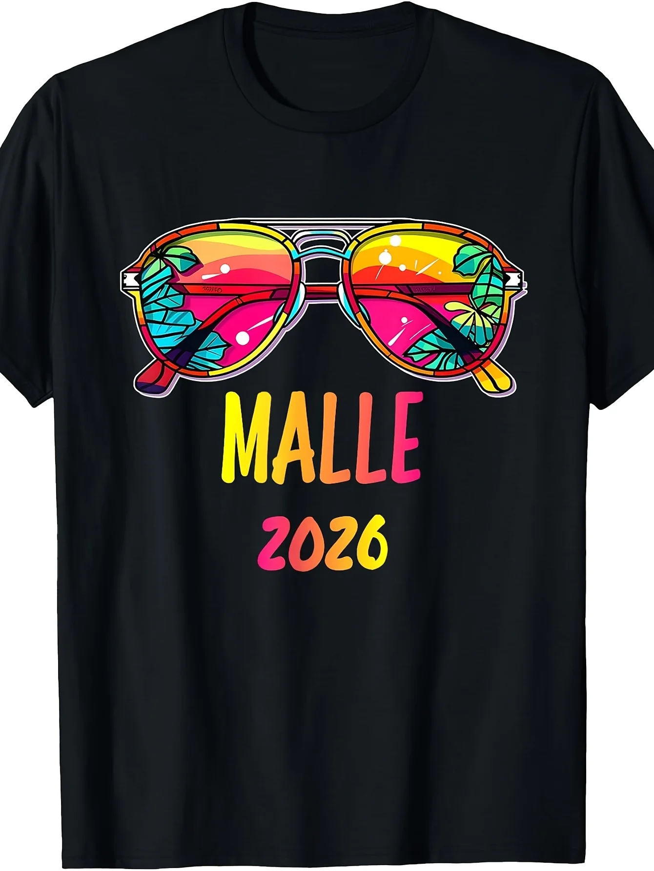 Malle 2026 Vintage Unisex T-Shirt Fashion Glasses Outfit