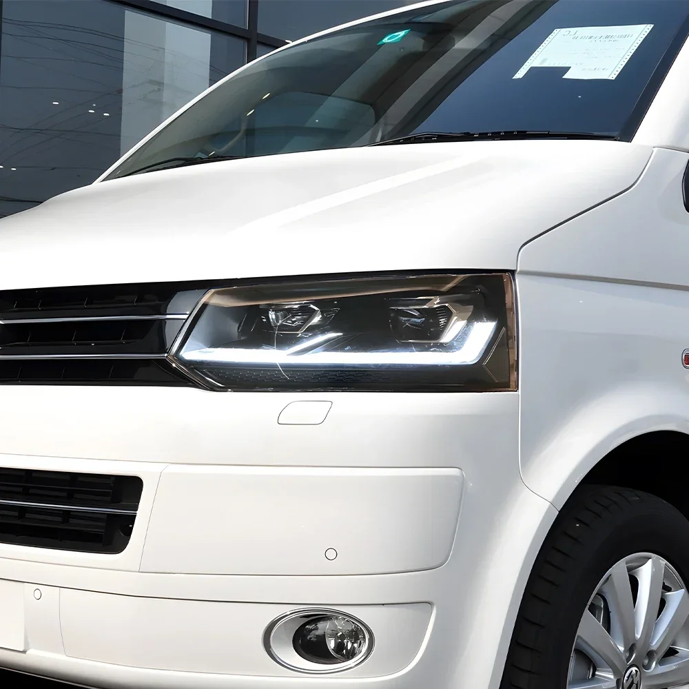 

Автомобильные фары для VW Multivan T5 2012-2015, автомобильные лампы, обновление в сборе, T6, стиль, светодиодный двойной объектив проектора, аксессуары