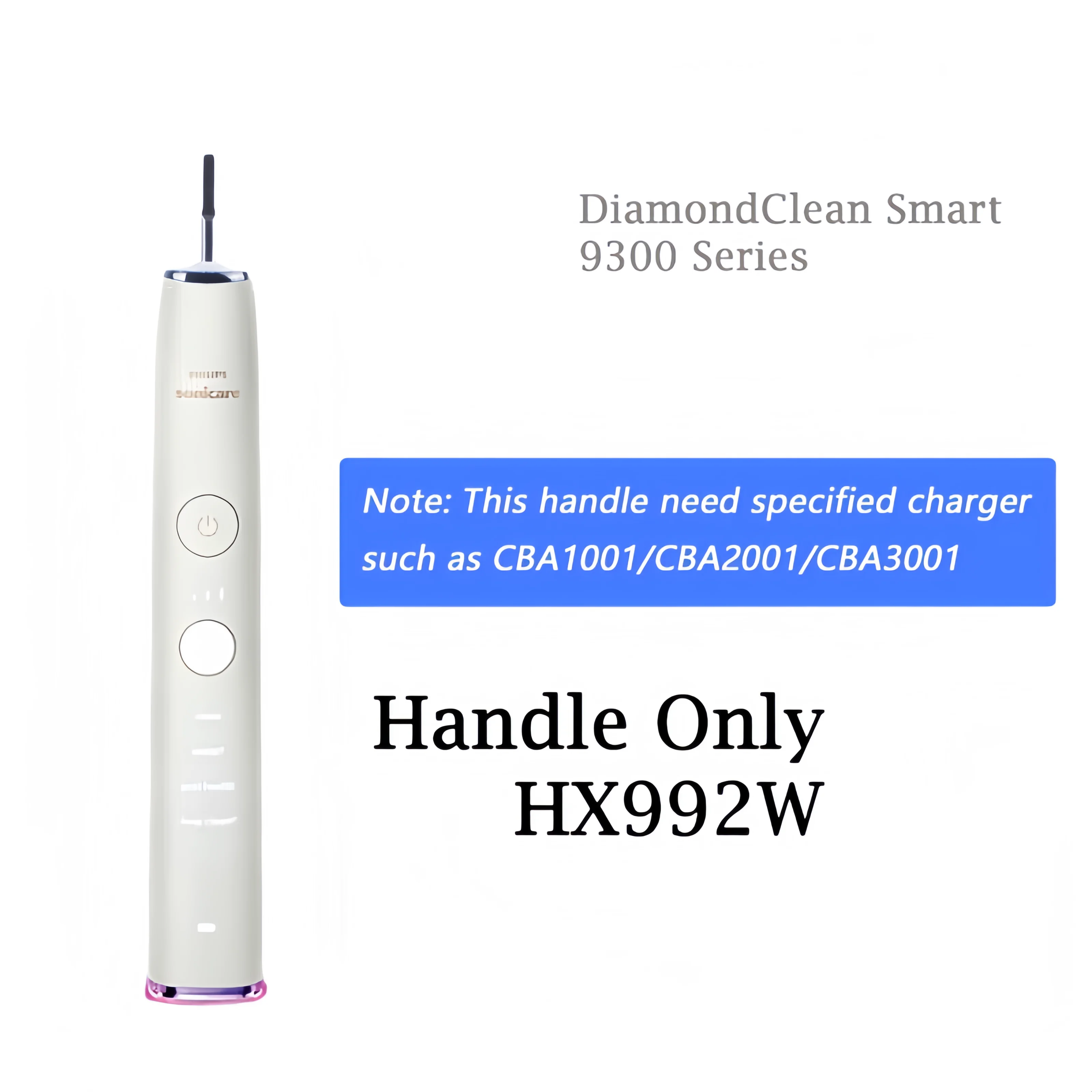 แปรงสีฟันไฟฟ้า Sonicare Philips พร้อมหัวแปรง2 Philips G3ด้ามจับใหม่และดั้งเดิม HX992W 4รุ่น