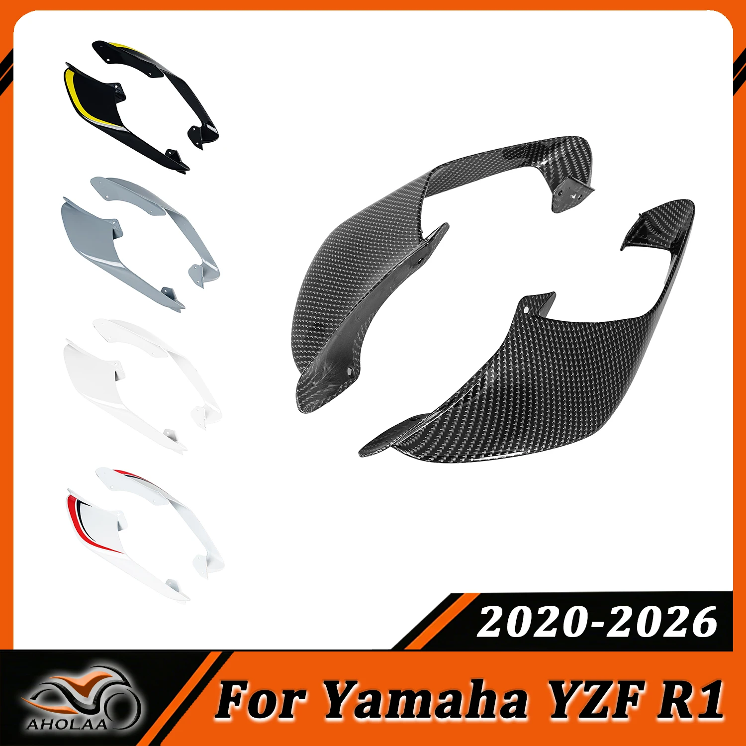 

Аэродинамический спойлер-обтекатель (накладка) на боковое крыло для мотоцикла Yamaha YZF R1 YZF-R1 2020-2026
