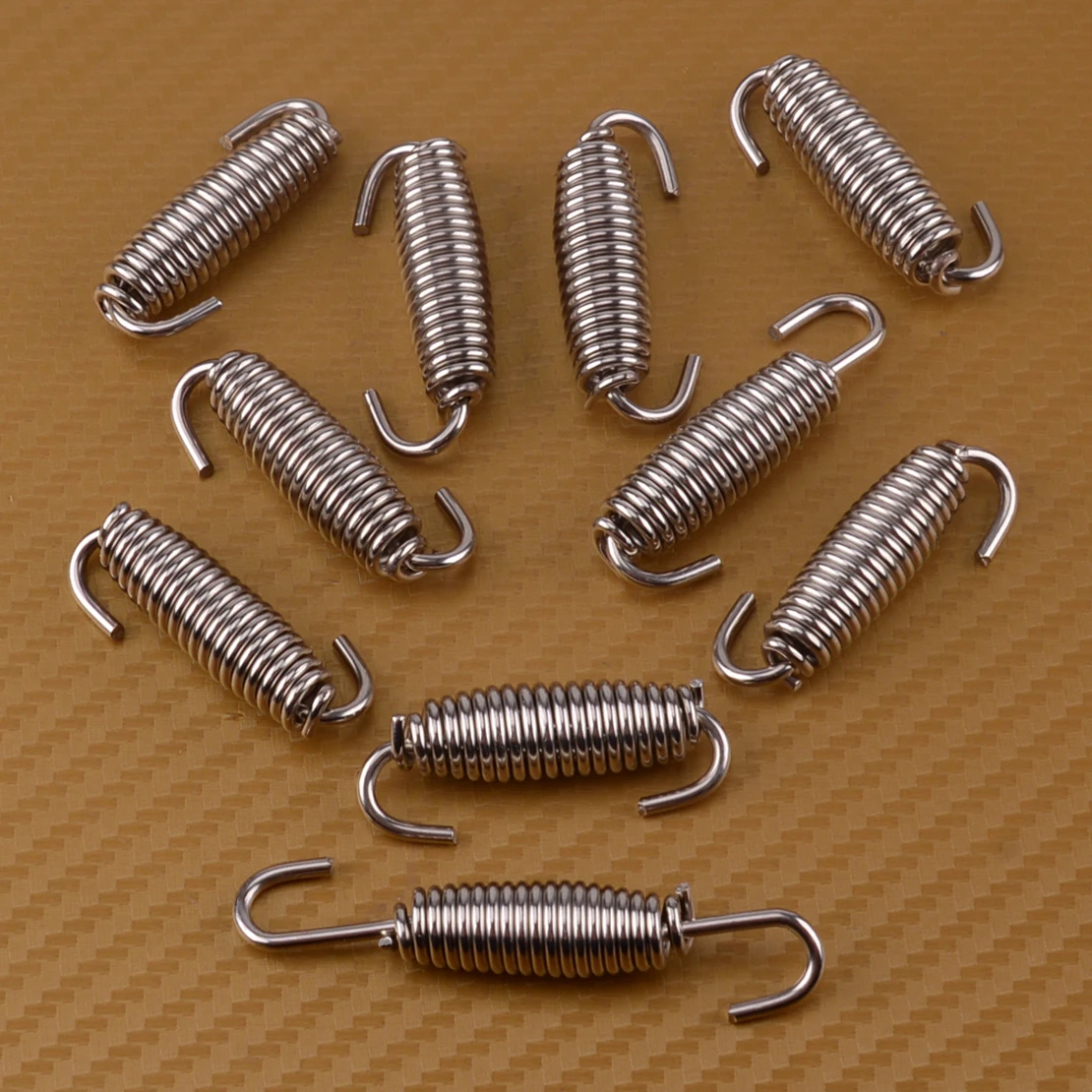 CITALL 10 pz 68mm Acciaio Inossidabile Argento Moto ATV Silenziatore Tubo Di Scarico Tubo Molla Girevole