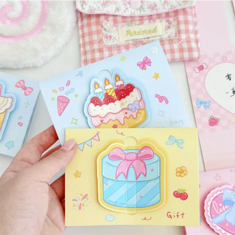 

3D Pop-Up Greeting Card Tri-Fold Korean Birthday Card Creative Cake Surprise Card Colorful For Mother'S Day Friendship