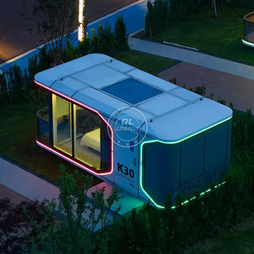 Customized Modern Modular Prefab Container House Factory Supplied Prefabricated Home Office Commercial Space Capsule House