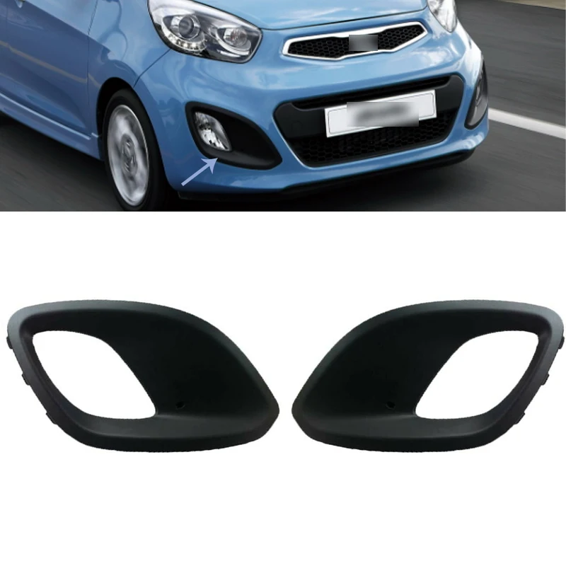 

Chrome Front Fog Light Trim For KIA picanto 2011-2016 2017 Cover Fog Light Grill Bumper Frame cover trim 86527-1Y020 86528-1Y020