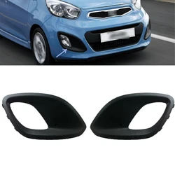 Chrome Front Fog Light Trim For KIA picanto 2011-2016 2017 Cover Fog Light Grill Bumper Frame cover trim 86527-1Y020 86528-1Y020