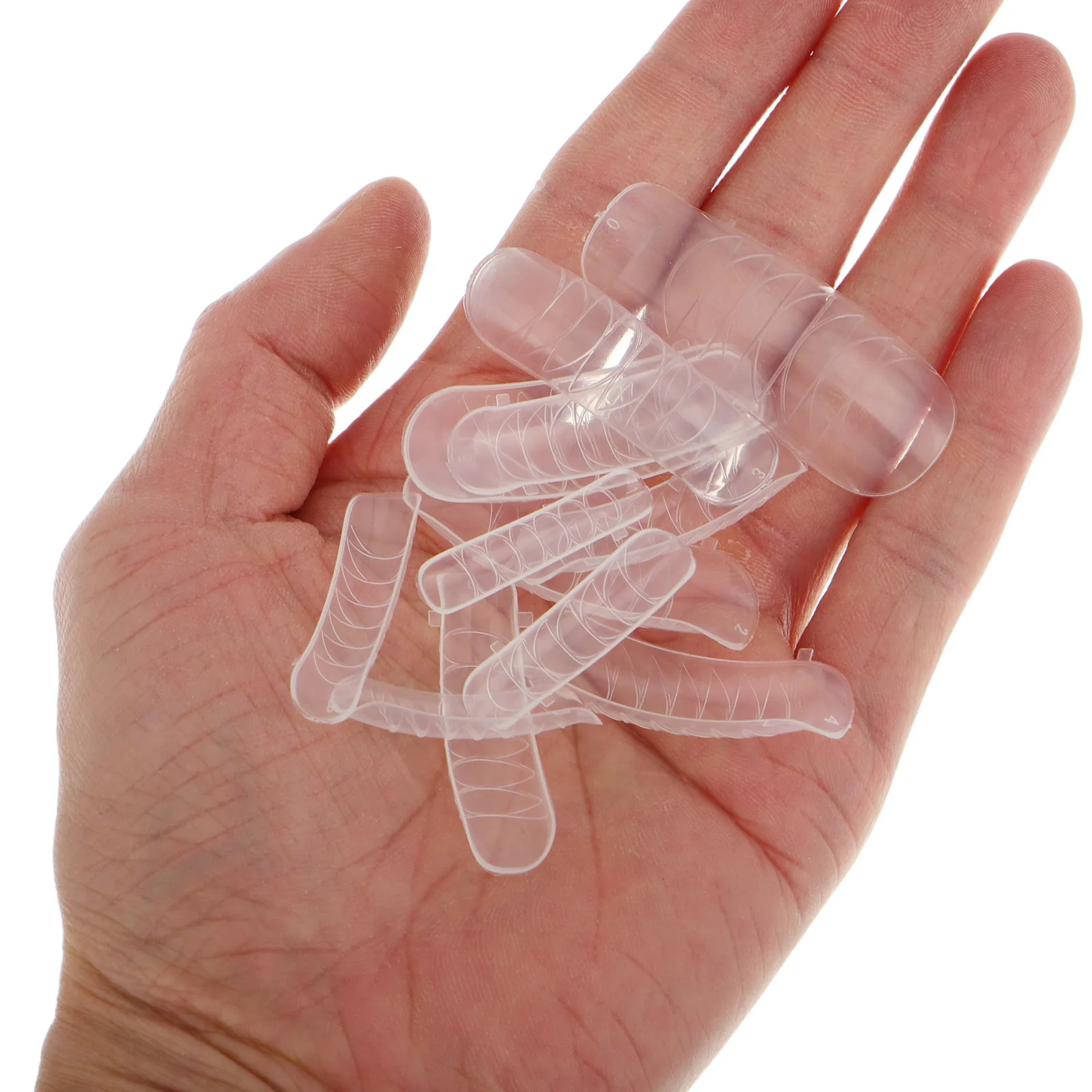 

240Pcs Nail Extension Tips Full Coverage Clear Curved Plastic Manicure False Nails Nail Extension Forms Clear Extra Long Nails