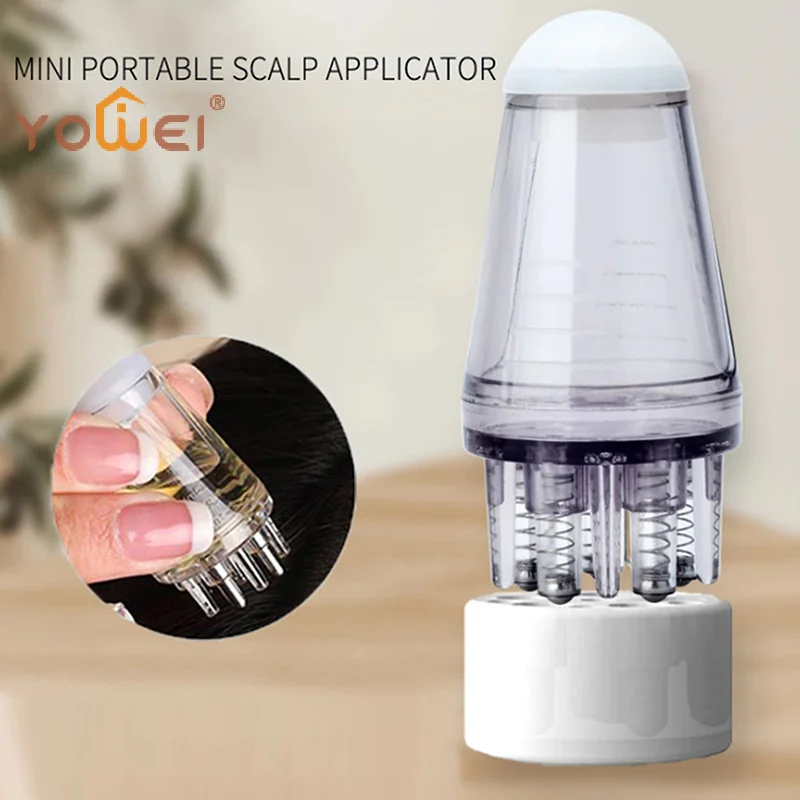 Latest Portable Mini Applicator Liquid Massage Comb With Spring Head For Head Hair Growth Anti Hair Lose Hair Root Medicine Comb