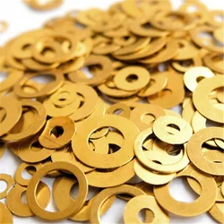 6 SIZES 10pcs/Set Folding Knife DIY Making Accessories H62 Brass Washers Metal Gasket Ring Cushion Ring Pad Shim Opening Closing
