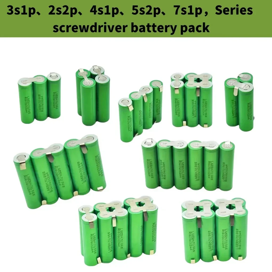 2s1p 1s3p 3s2p 4s2p 5s2p 8.4v 3.7V 10.8V 16.8v 18V MJ1 Battery Pack  18650 3500 MAh Battery  for 18V Screwdriver Battery