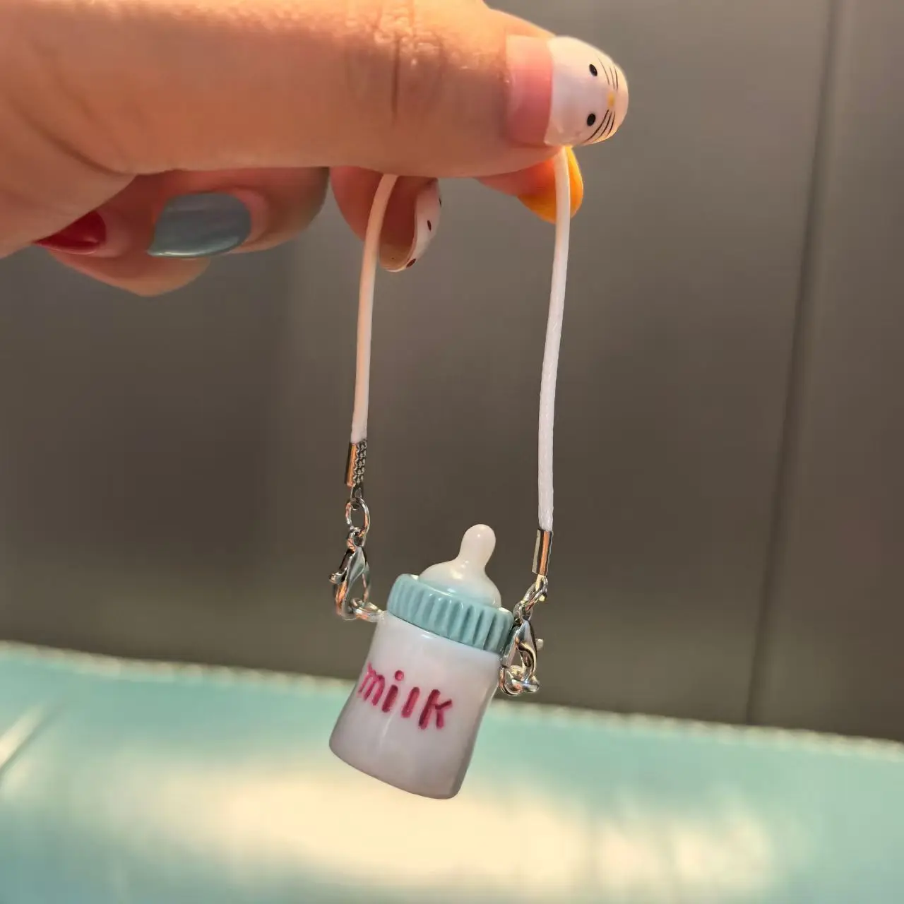 Baby House Mini Wasserflasche, Wasserbecher, Isolierbecher Modell OB1 Labubu Puppenzubehör Miniatur DIY Puppendekoration