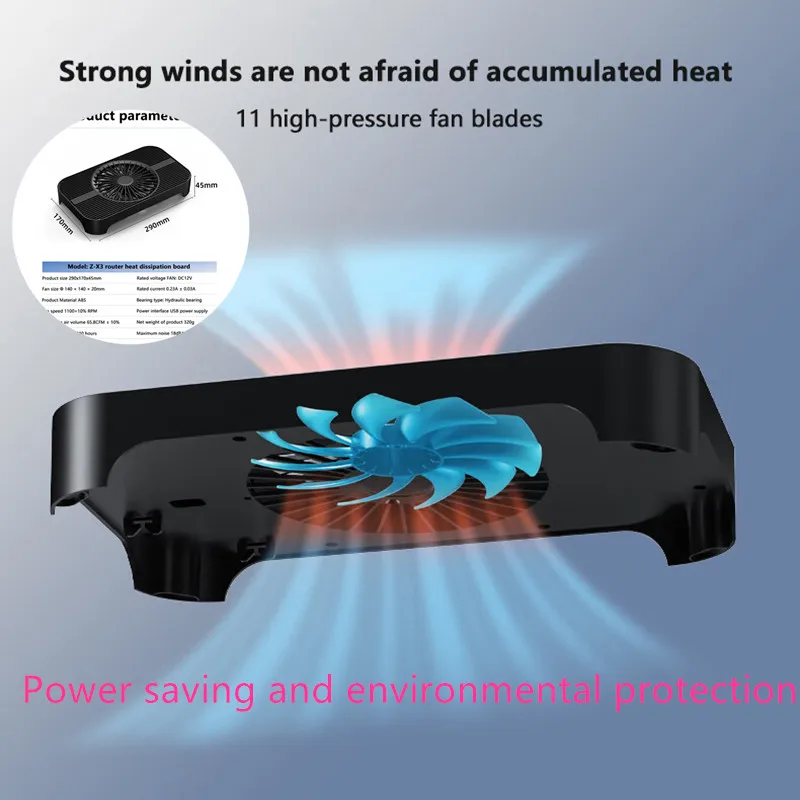 1Pcs Strong And Stable USB Router Cooler Bracket For Mini PC Wifi Router Modem Mobile Hard Disk Laptop Cooling Fan Stand Holder