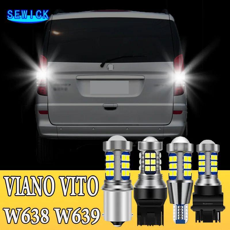 Reverse Light 2pcs LED Backup Bulb P21W BA15S For Mercedes Benz Viano Vito W638 W639 Citan W415 Sprinter B906 B907 B910 B909