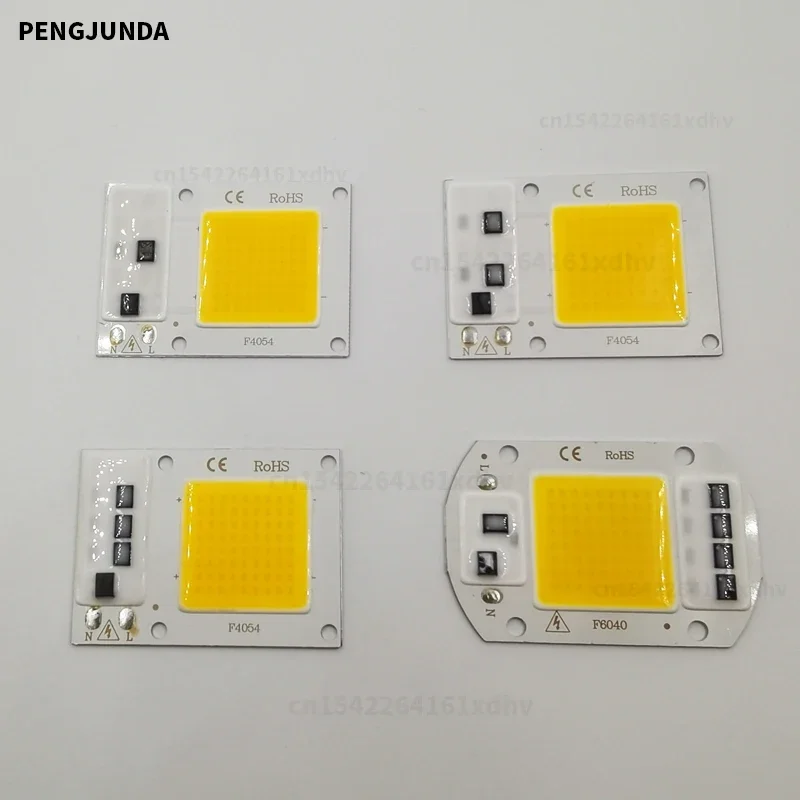 Imagem -02 - Iluminação Faça Você Mesmo ac 220v 10w 20w 30w 50w 50w Led Cob Chip para Luz de Inundação Lâmpada Led Não Precisa de Driver Peças 10 Peças