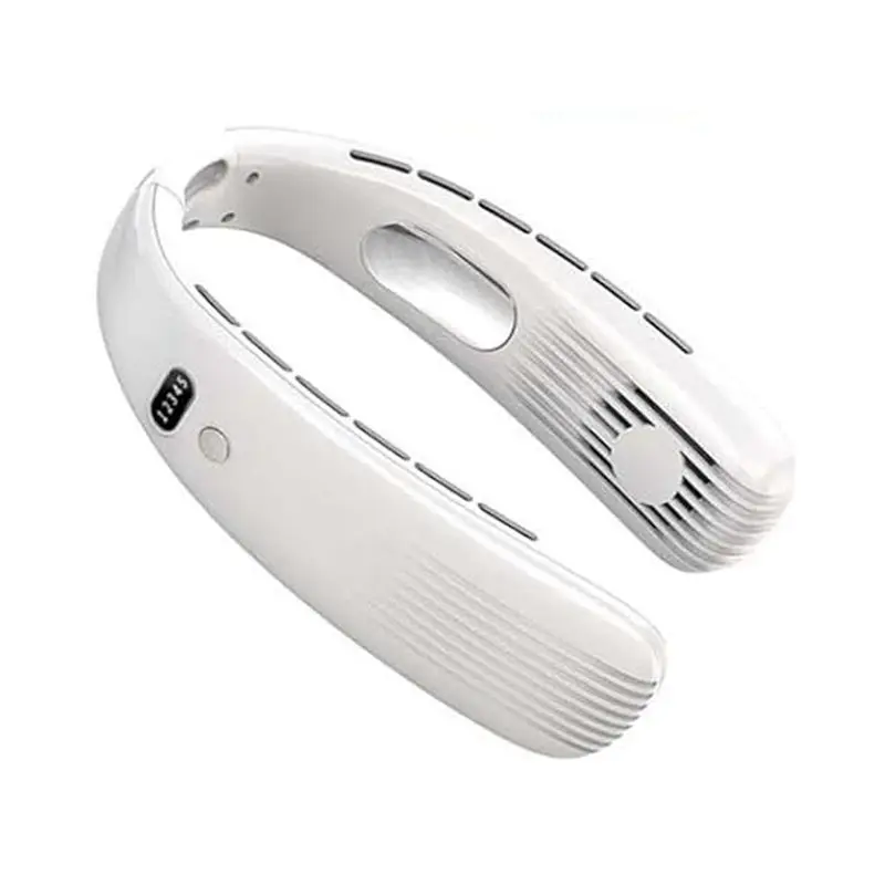Gen Basic Bladeless Neck Fans,USB Leaf Less Operated Wearable Headphone Design Low Noise Neck Fans For Outdoor Sports