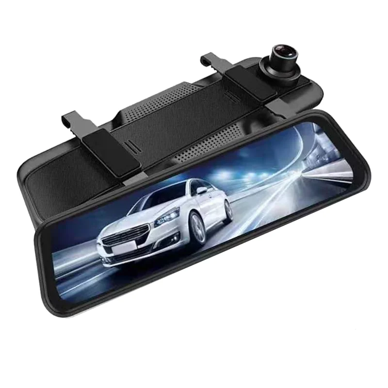 Streaming Media Rearview Mirror HD Night Vision Dual Lens Full Screen Reversing Video Recorder Recorder Car Accessories