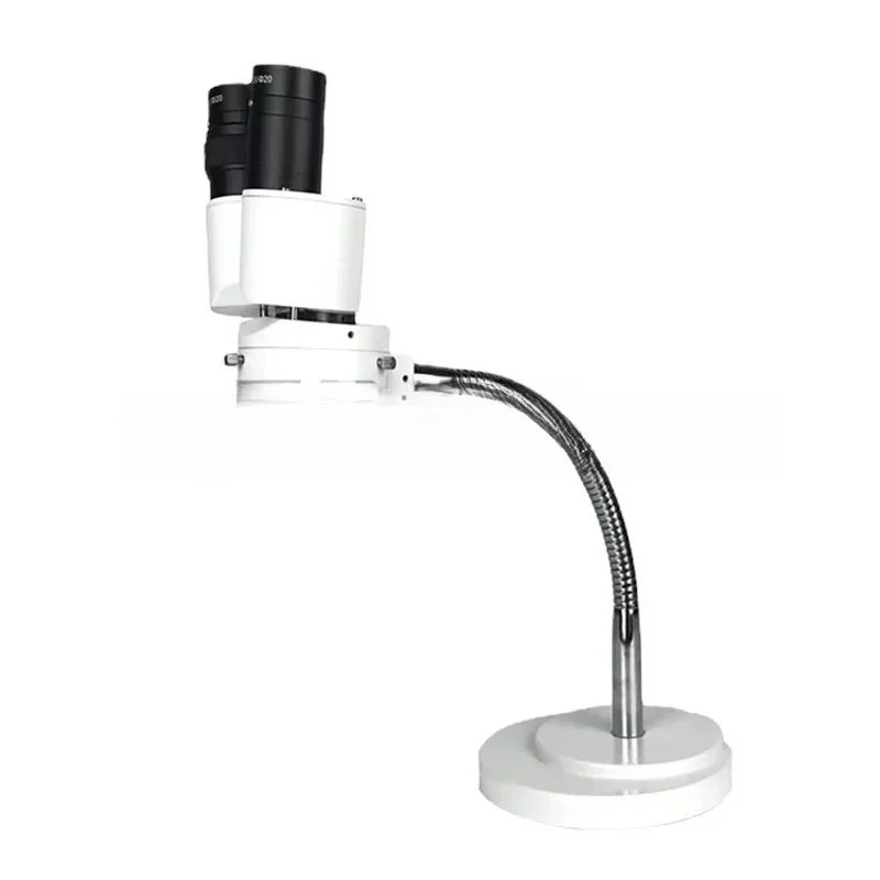 PCB RepairRX-6D 8X With LED Light Binocular Stereo Microscope Adjustable Hose Dentist Oral Soldering