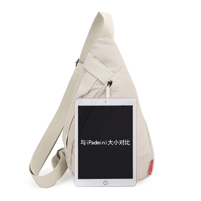 B New Waterproof Chest Bag Young People's Crossbody Bags Large Capacity Multifunctional Sports and Leisure Travel Backpack