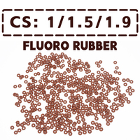 Thickness CS1/1.5/1.9mm Brown FKM O-ring FPM fluorine rubber sealing gasket rubber washer ring wholesale in specifications