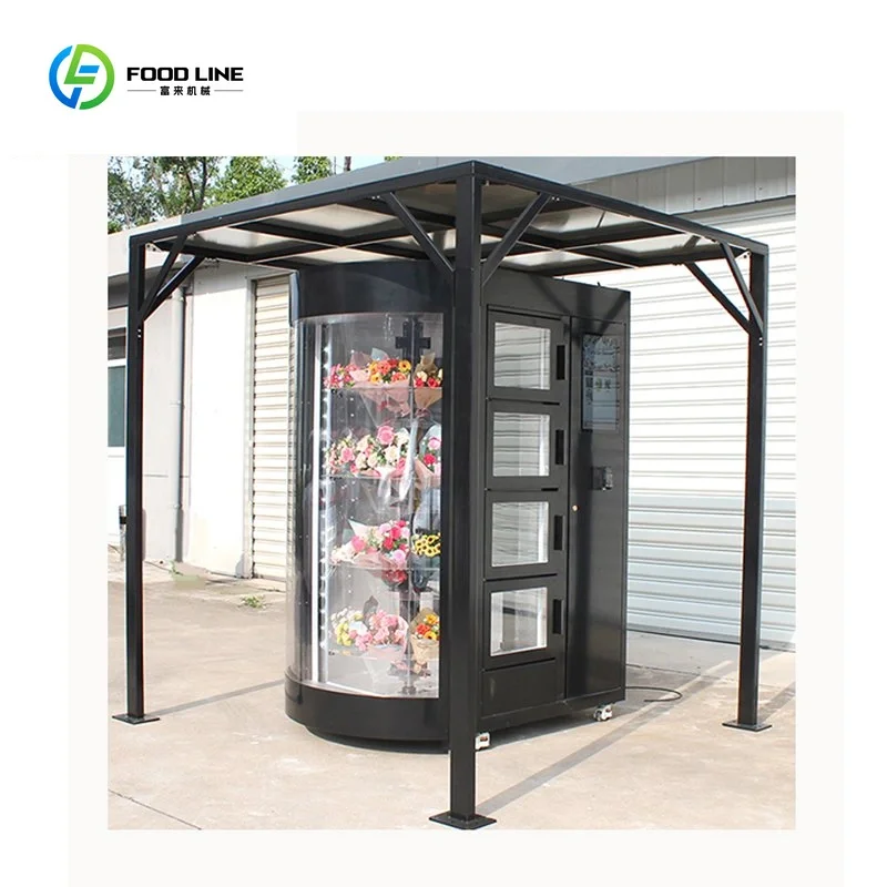 FL Customized Wholesale Campus Fresh Flower Moments Serve Student Daily Flower Vending Machine