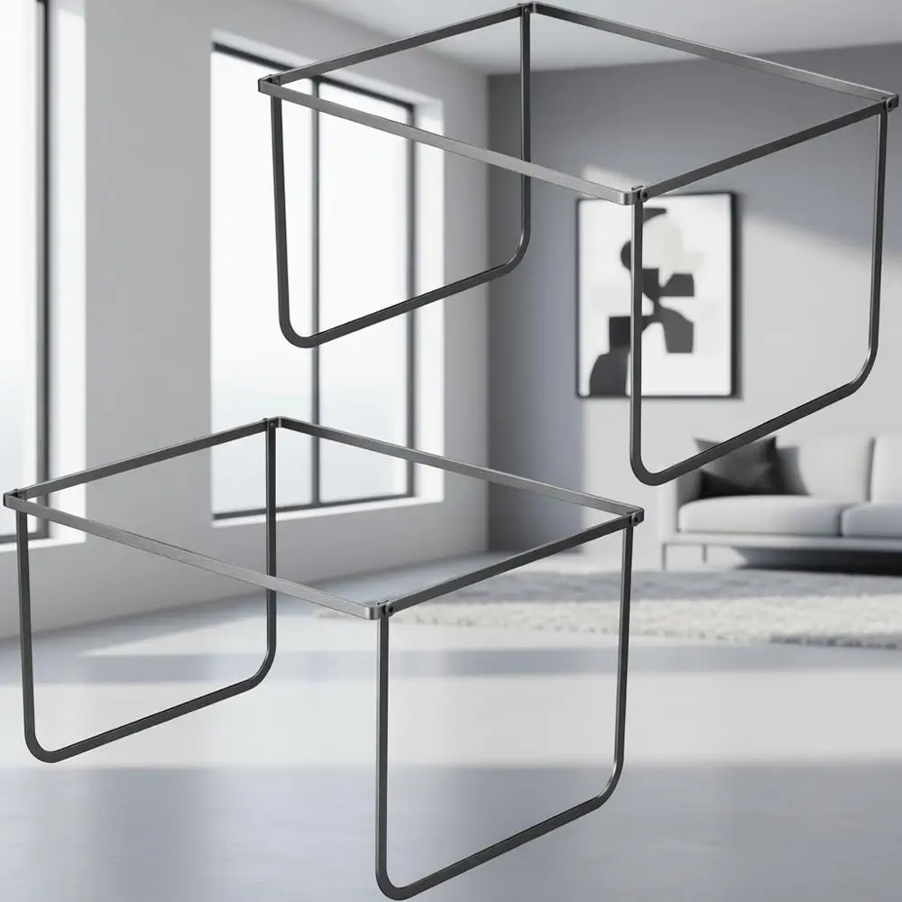 

Letter Size Hanging File Holder, Metal Rack, 12.4 W x 15.3 L x 9.4 H