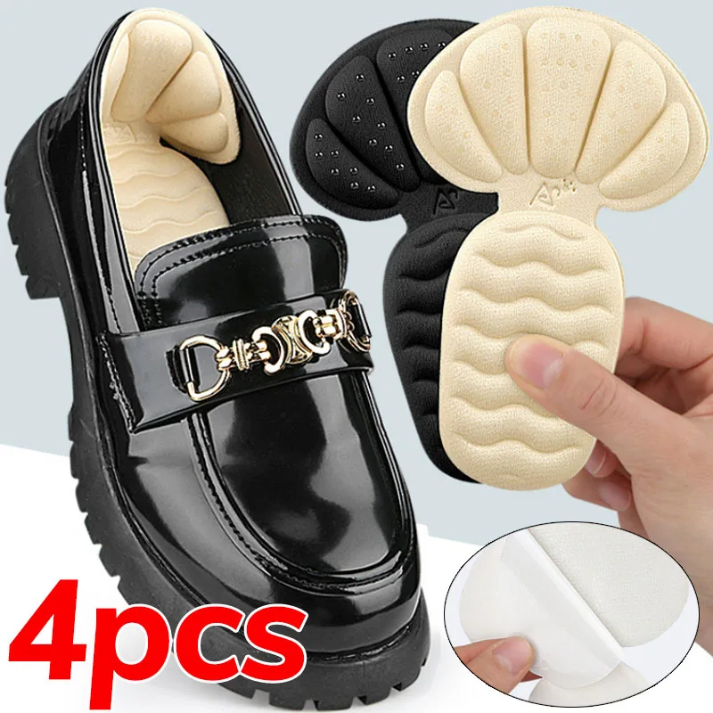 

Пара регулируемых губчатых накладок на пятки, утолщенные подушечки-протекторы для обуви, вкладыши для высоких каблуков, полустельки для обуви