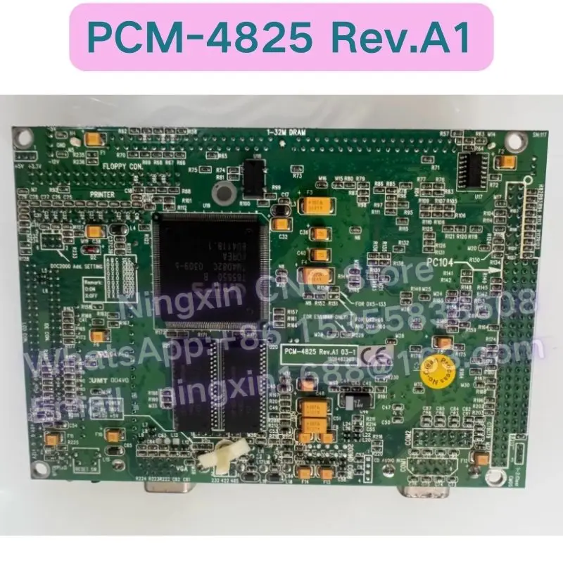 Second-hand PCM-4825 REV.A1 03-1 Industrial control computer motherboard Functional test OK Fast delivery