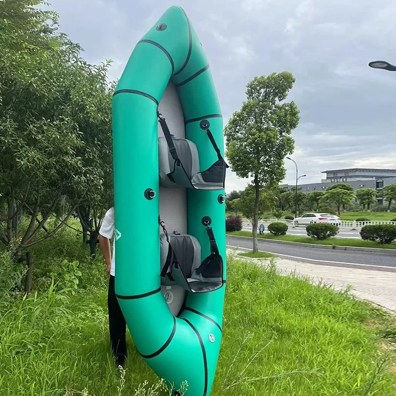 

High-Quality Backpack Inflatable Fishing Kayak - 1-2 Person Watercraft for Sports & Touring, Easy to Pack for Hikes