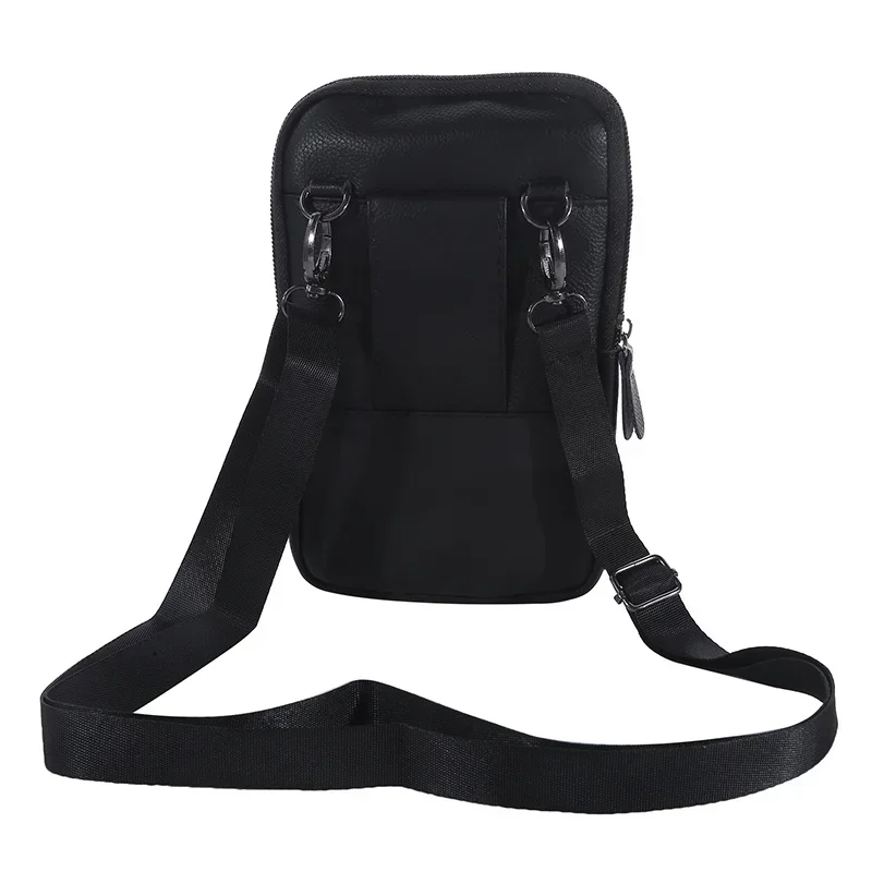 Men Shoulder Bag Multi-Function Leather Messenger Bag Casual Crossbody Bags Male Purse Phone Men Chest Pack