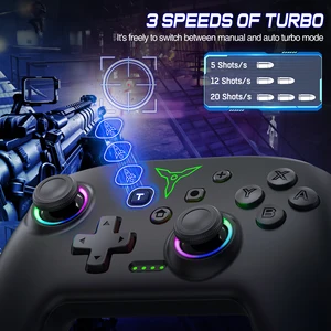 Baboncool Pro wireless switch controller with double vibration compatible vibration for oled/liters switch Gamepad switch 11 Main Sales Switch Control - №9