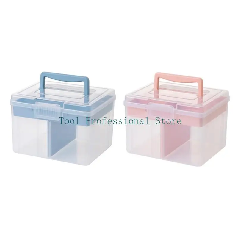 57QF Transparent Storage Box Storage Container with Lid Stackable Organizing Box